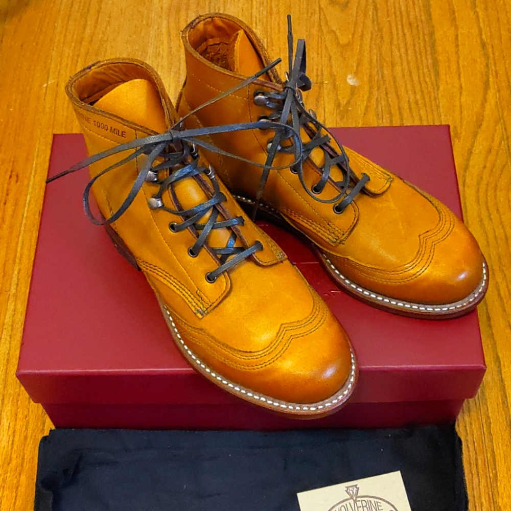 Size 5 Women's Wolverine 1000 Mile Addison Boot in tan